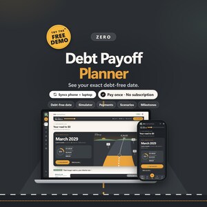 Debt Payoff Planner App, Snowball vs Avalanche Simulator