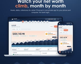 Net Worth Tracker App, Asset & Debt Tracker, Wealth Tracker, Money Planner