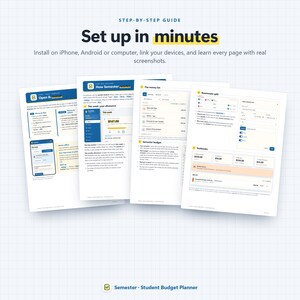 Student Budget Planner App, College Semester Money Tracker (Digital Download) 画像 16