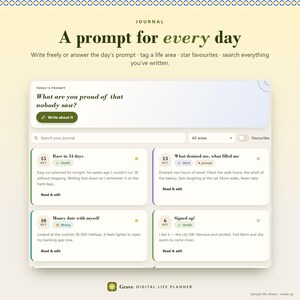 Digital Life Planner Dashboard, Goal & Habit Tracker, Weekly Review App bild 10