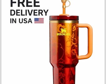 The Stanley 1913 x KAROL G 40 oz Quencher H2.0 FlowState Tumbler | Insulated Stainless Steel Travel Mug with Straw & Lid