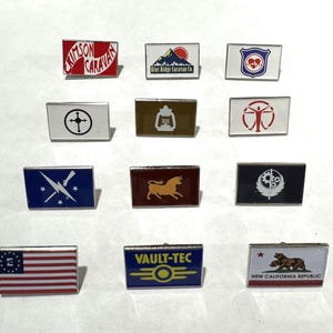Fallout Inspired Lapel Pins -