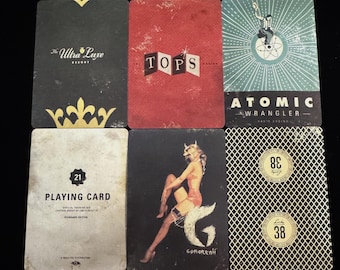 Fallout New Vegas inspired Playing Cards! Tops, Lucky 38, Gomorrah, Ultra Lux, Atomic Wrangler, and Vault 21