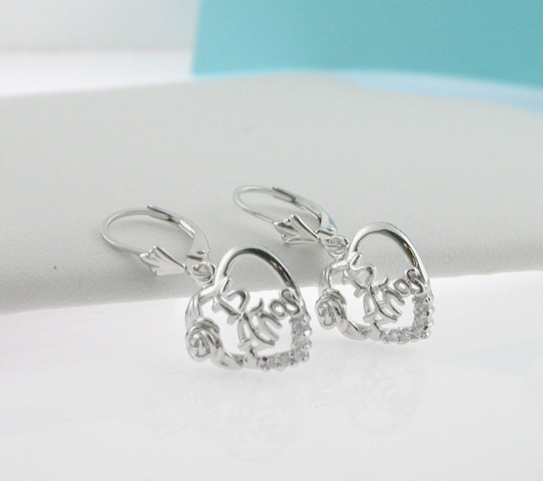 Quinceanera Earring Sterling Silver Mis Quince Birthday Gift Etsy