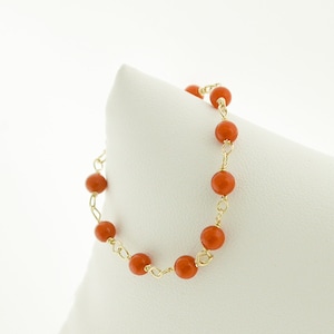 Red Coral GF Baby Bracelet Gold Fill Gift for New Born