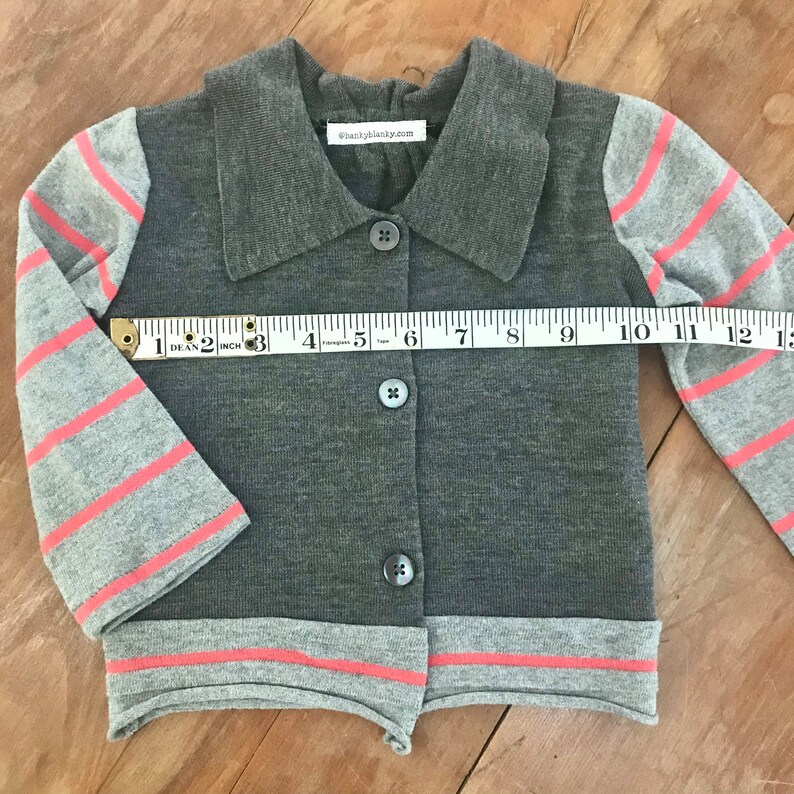 A 2 pc. wool sweater set for toddler, cut from up-cycled sweaters. Size 12-18 mos. Cotton & soft Merino wool image 7