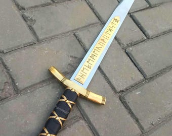 Handmade Merlin Sword: Excalibur Replica, Medieval Viking Sword