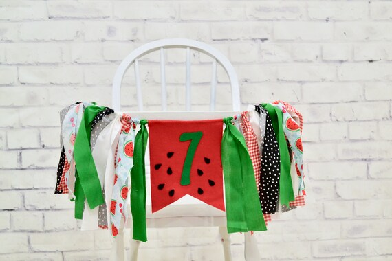 Watermelon Birthday Banner, Watermelon Cake Smash, Girl 1st Cake smash, Watermelon 1st Birthday Banner, girl 1st birthday, 1st cake smash Il_570xn