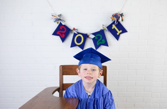 Preschool Graduation Banner, Preschool Graduation Decorations, Graduation Banner, Class of 2021, Kindergarten Graduation Decoration Il_570xn