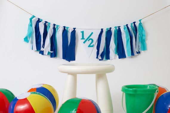Boy Half Birthday Banner, half birthday banner, 6 month photo shoot, 6 month banner, boy 6 month banner, 6 month photo shoot, 6 month cake Il_570xn