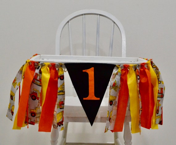 Construction Birthday Banner, Boy Birthday Banner, Construction First Birthday Banner, Construction 1st Birthday Party, boy cake smash Il_570xn