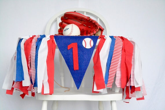 Baseball First Birthday Banner, Boy 1st Birthday Banner, Baseball Cake Smash, Baseball High Chair Banner, Boy 1st cake smash, boy baseball Il_570xn