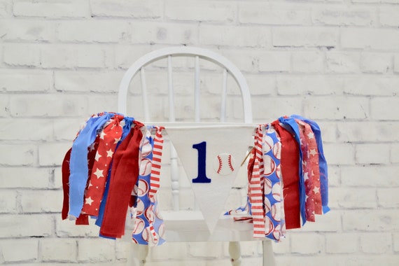 Baseball First Birthday Banner, Boy 1st Birthday Banner, Baseball Cake Smash, Baseball High Chair Banner, Boy 1st cake smash, boy baseball Il_570xn