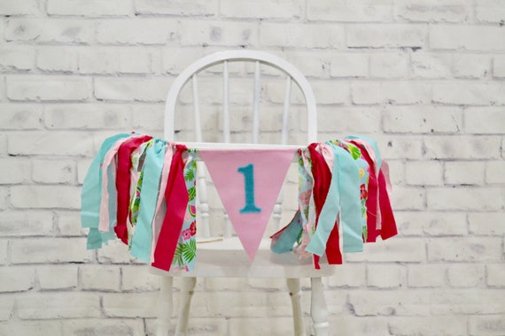 Girl Summer 1st Birthday Banner, girl cake smash, girl 1st cake smash. summer 1st birthday banner, girl photo prop, watermelon birthday Il_570xn