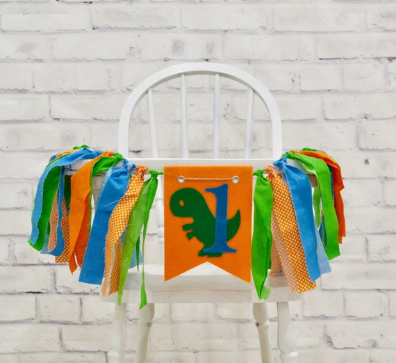 Dinosaur First Birthday Banner, Dinosaur Birthday Banner, Boy cake smash, boy 1st banner, dinosaur birthday decor, dinosaur cake smash Il_570xn