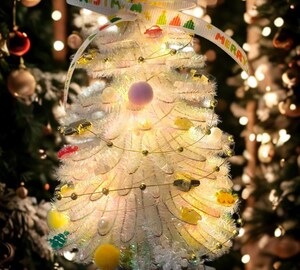 5 Sapins De Noël LED En Verre | Mini Centres De Table 3.5-14 Pouces, Décoration Fête Intérieur/Extérieur