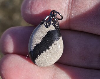 Striped Stone Pendant