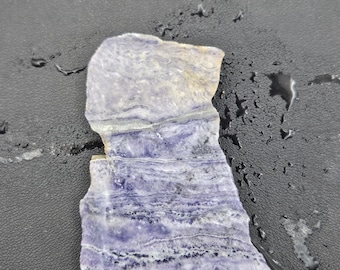 Two Lavender Swirl Flourite Rough Slabs
