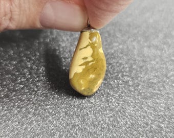 Yellow Jasper Natural-Shaped Pendant