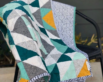 Road Trip Redux Quilt Pattern - A Modern Quilt Pattern  Instructions for two sizes and a coloring planning sheet