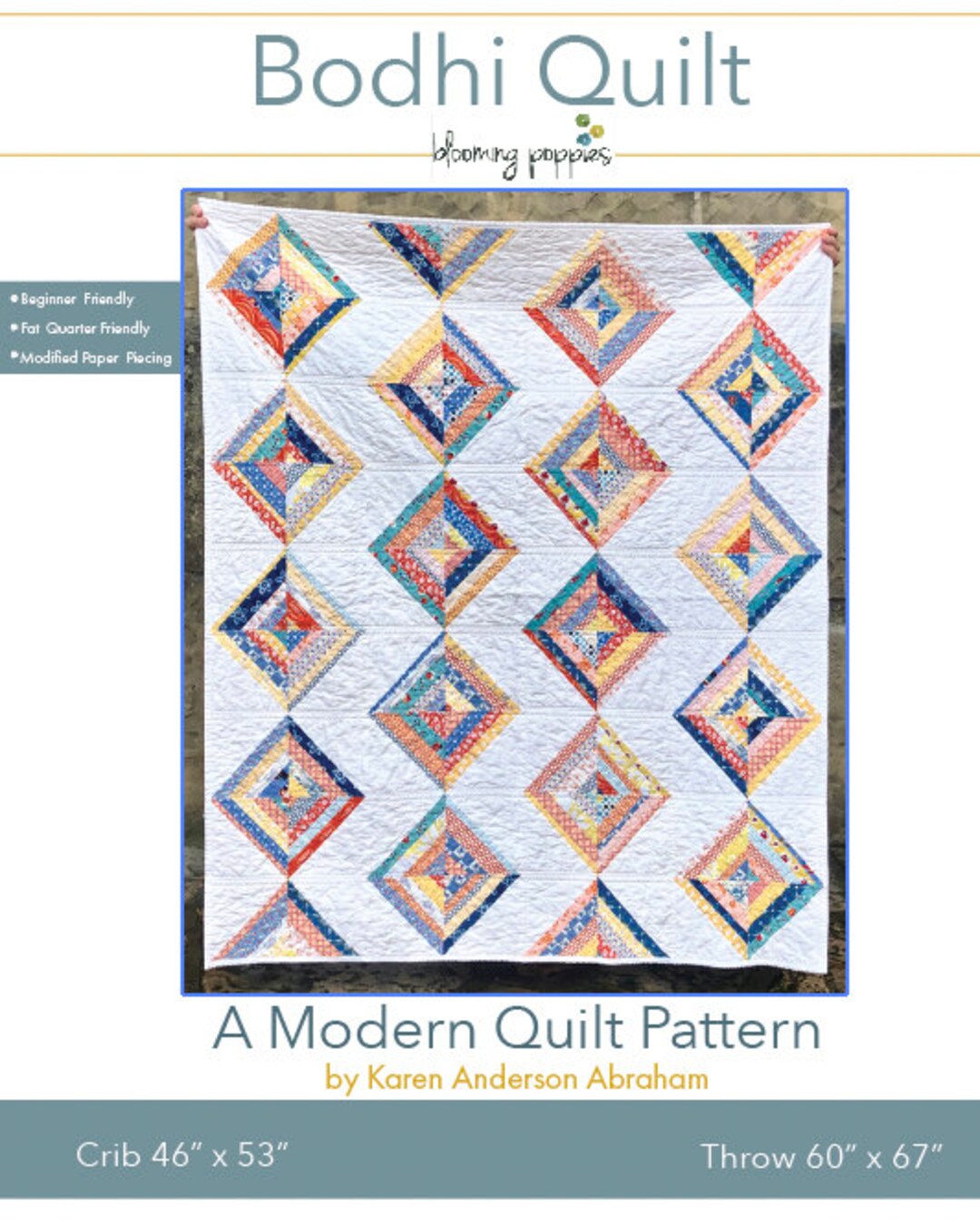 Bodhi Quilt Pattern - Instant PDF- Modern Quilt Pattern - Etsy Canada