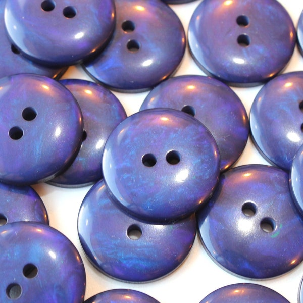 NAVY BLUE mother of pearl buttons, dark blue mermaid buttons, pearly sheen buttons, plastic mother of buttons, blue shimmer mermaid buttons