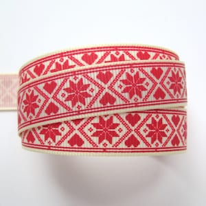 Rubans de Noël, ruban festif scandinave chic, ruban flocon de neige hiver, rubans de Noël, emballage cadeau fait main, rubans d'emballage cadeau, boutique britannique