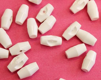 10x białe mini guziki do ubranek dla dzieci i niemowląt, małe białe plastikowe guziki UK, guziki do dzianin ręcznie robionych, sklep w Wielkiej Brytanii