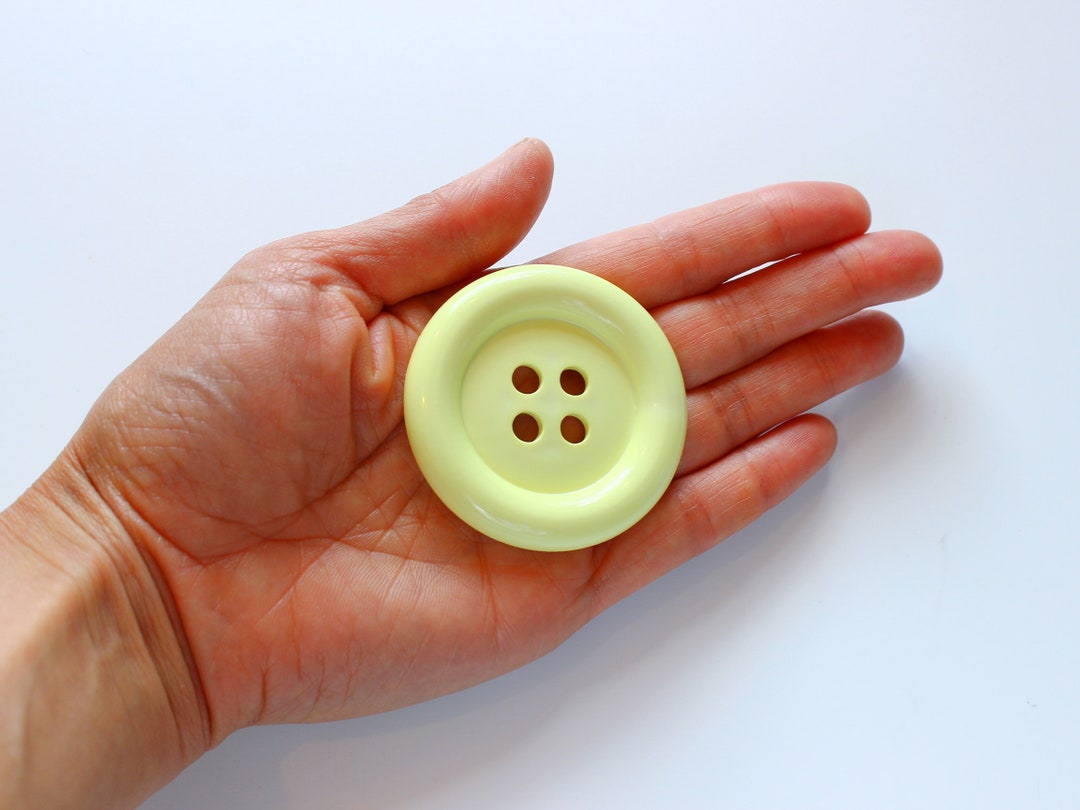 Giant YELLOW Buttons Giant Plastic Buttons 5cm Extra Large Etsy