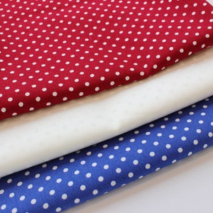 Union jack fabric bundle,  red white and blue fat quarters fabric pack, bunting fabric, coronation decorations, DIY bunting flag making UK