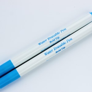 Water erasable pens, aqua erasable markers, disappearing pens, dressmaking marker pen, quilt marking pen, UK quilt making shop, haberdashery