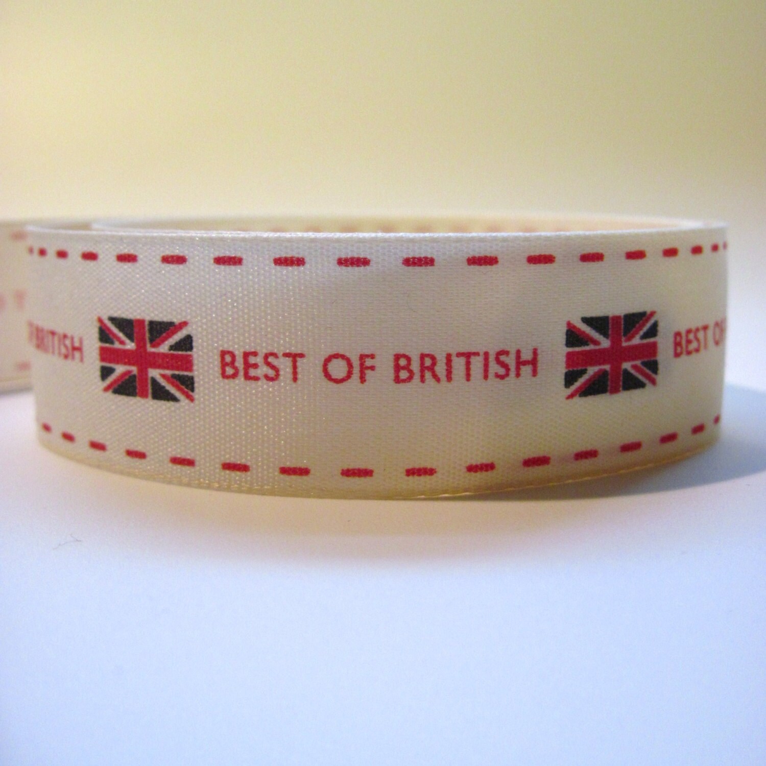 Union flag ribbon Best of British ribbon Berisford vintage Etsy