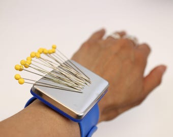 Cuscinetto magnetico per spilli da polso, porta spilli da polso, porta forcine per capelli, regalo per cucito, forniture per cucito, negozio nel Regno Unito