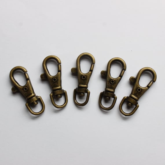 Mini Swivel Snap Hooks Antique Brass, 10mm Bag Strapping, Bag Chain, Bag  Strap Hooks Leather Bag Repairs, Bag Making Hardware, Alloy Hooks 