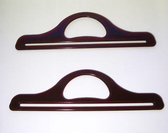 Amber bag Handles, pair of bag handles, bag making supplies, bag making handles, knitting bag handles, bag making supplies, purse notions