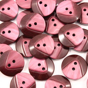 Chunky burgundy buttons, luxury dark red coat buttons, two tone deluxe winter buttons, deep red cape fastenings, UK sewing supplies