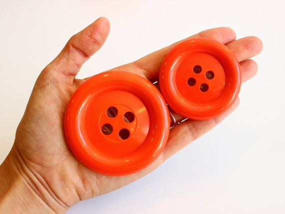 Giant RED Buttons, Giant Plastic Buttons 5cm, Extra Large Buttons, Huge Red  Button, UK Giant Buttons, UK Buttons Shop, Coat Buttons 