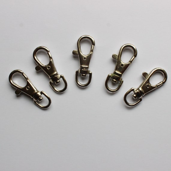 10 pièces 6 cm mini mousquetons avec mousqueton à vis porte-clés petit  mousqueton