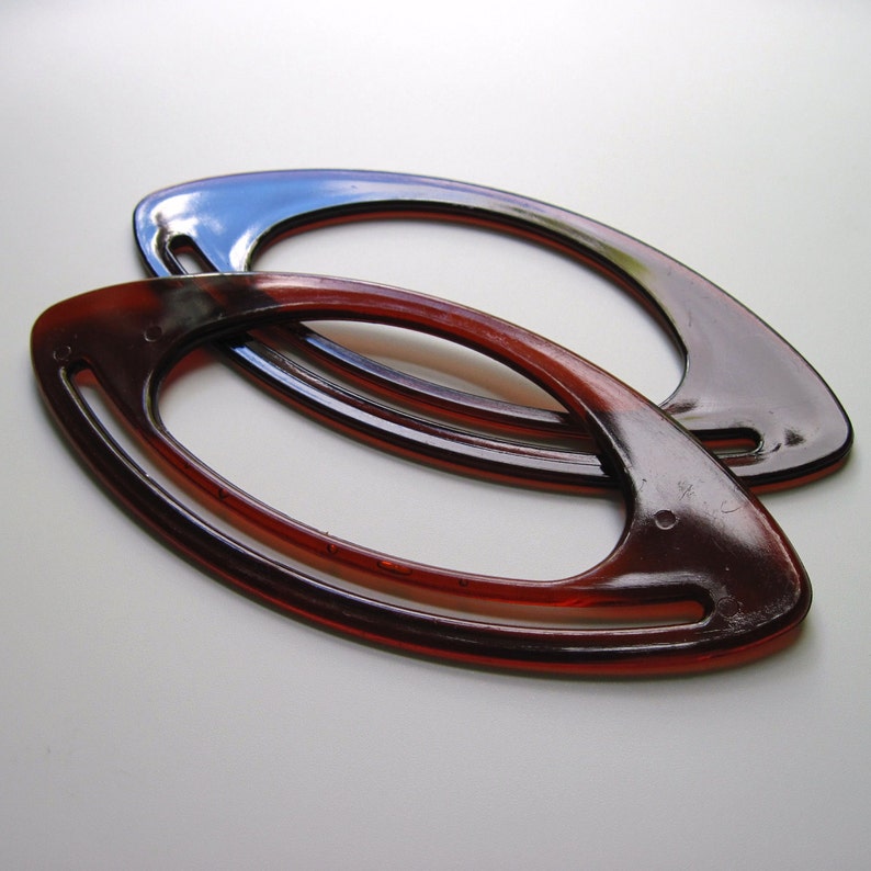Oval Bag Handles Pair of Oval Bag Handles Amber Bag Handles Etsy