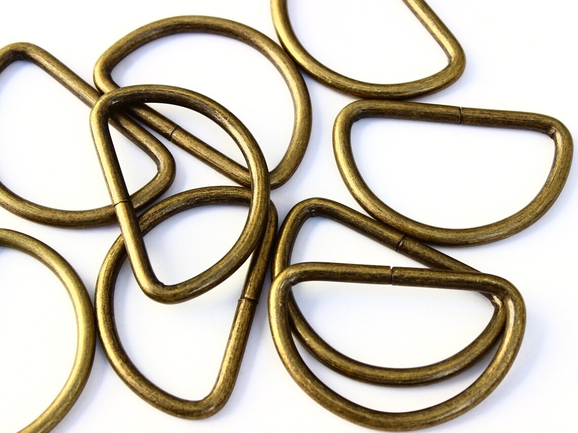 Antique Brass D Rings Pack Bag Making Supplies Bag Handle D Etsy