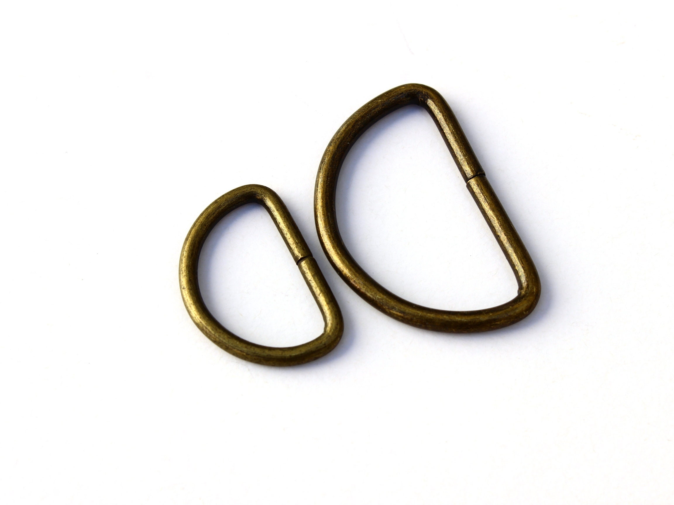 Brass D-Ring – 1 Inch (inside) – Great for Crafting, DIY Projects, and More