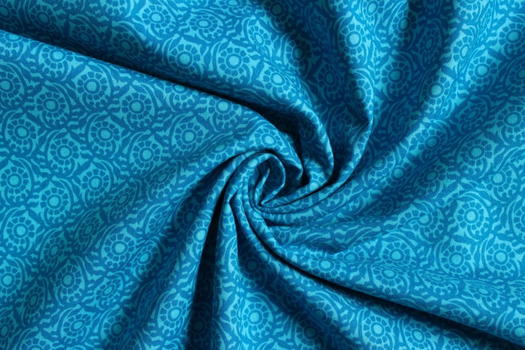 Blue quilting cotton craft cotton blue fabric UK shop Etsy