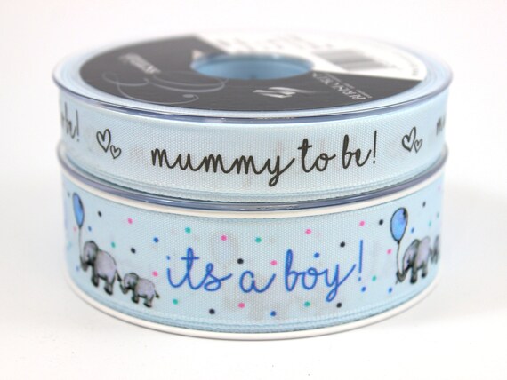 Baby Shower Decorations Gender Reveal Ribbon Gift Wrap for - Etsy