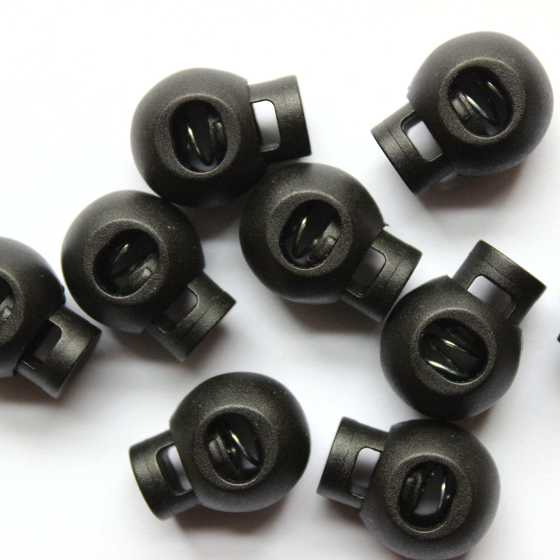 Black Spring Cord Lock: Drawstring Stopper (pack of 10) - Etsy