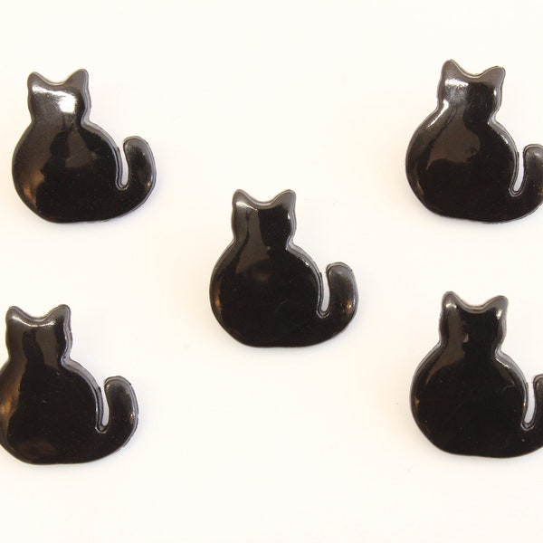 Botones de gato negro, botones de halloween, suministros de costura de disfraces, mercería del Reino Unido
