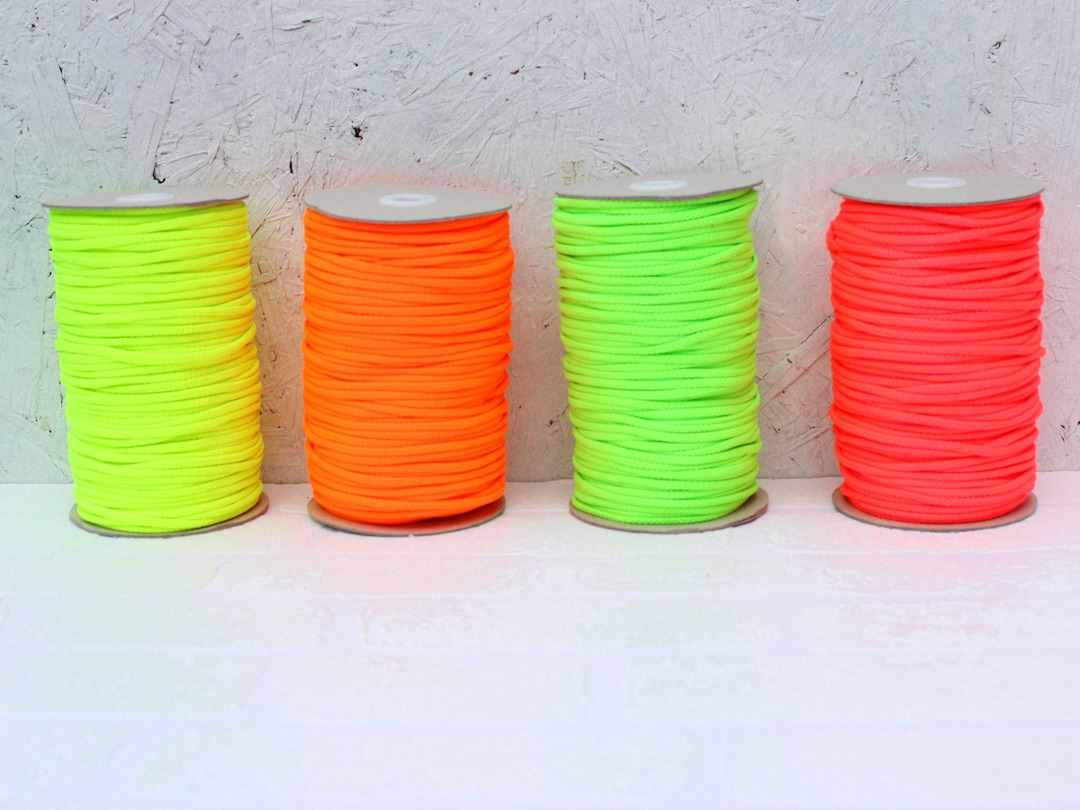 Orange Drawstring Neon ORANGE Cord Drawstring, Day Glo Orange Drawstring Cord, Bag Making ...