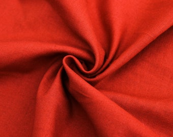 TERRACOTTA Rose and Hubble craft cotton , red- orange plain cotton, UK sewing and crafting supplies