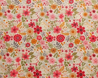 Ditsy Floral Cotton Fabric: Rose & Hubble Spring Garden Print