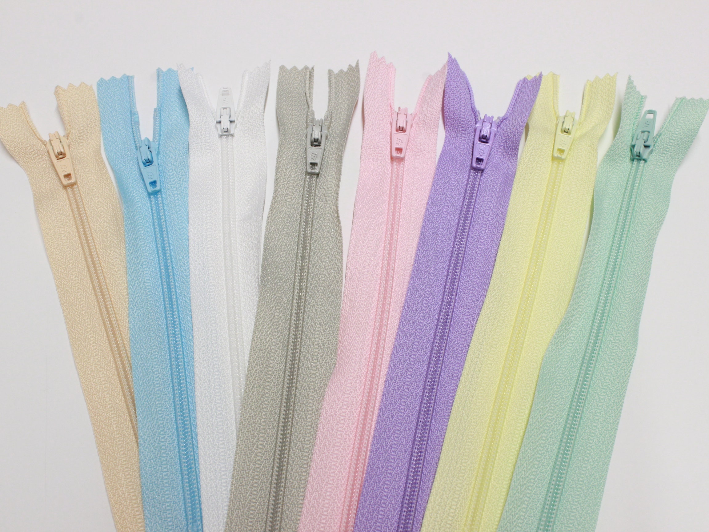 6 Zips 6 Inch Zips Bright Zips Rainbow Zips Assorted Etsy UK