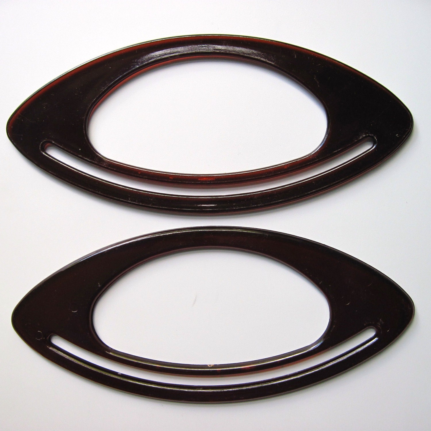Oval bag Handles pair of oval bag handles amber bag handles Etsy